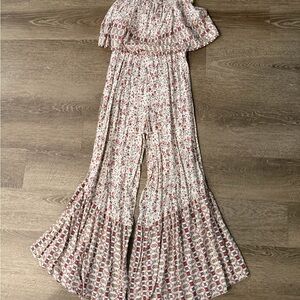 Floral Strapless Jumpsuit